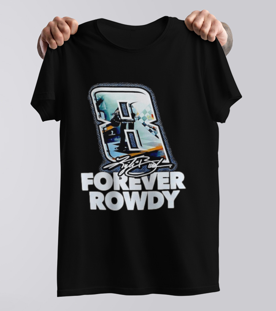 KFB 8 Forever Rowdy NASCAR Racing Plaid T-Shirt