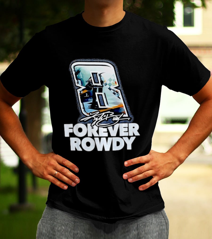 KFB 8 Forever Rowdy NASCAR Racing Plaid T-Shirt