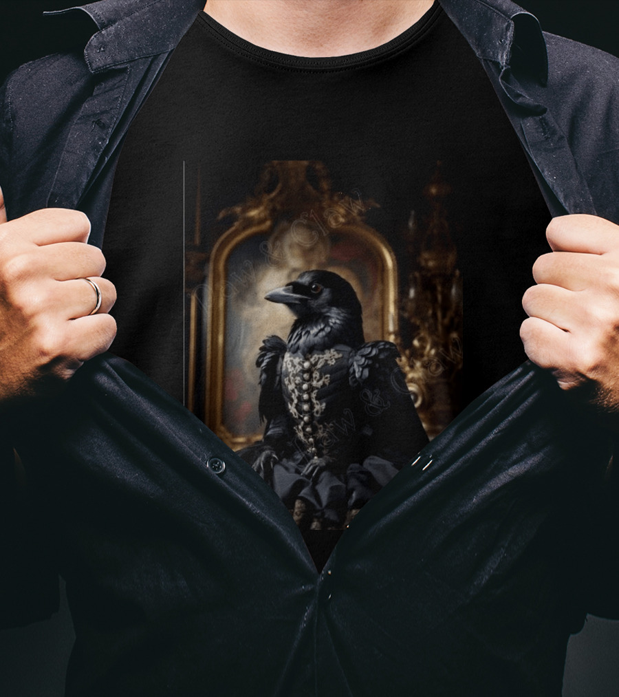 Lady McCrow Ornate Elegance In Rococo Setting T-Shirt