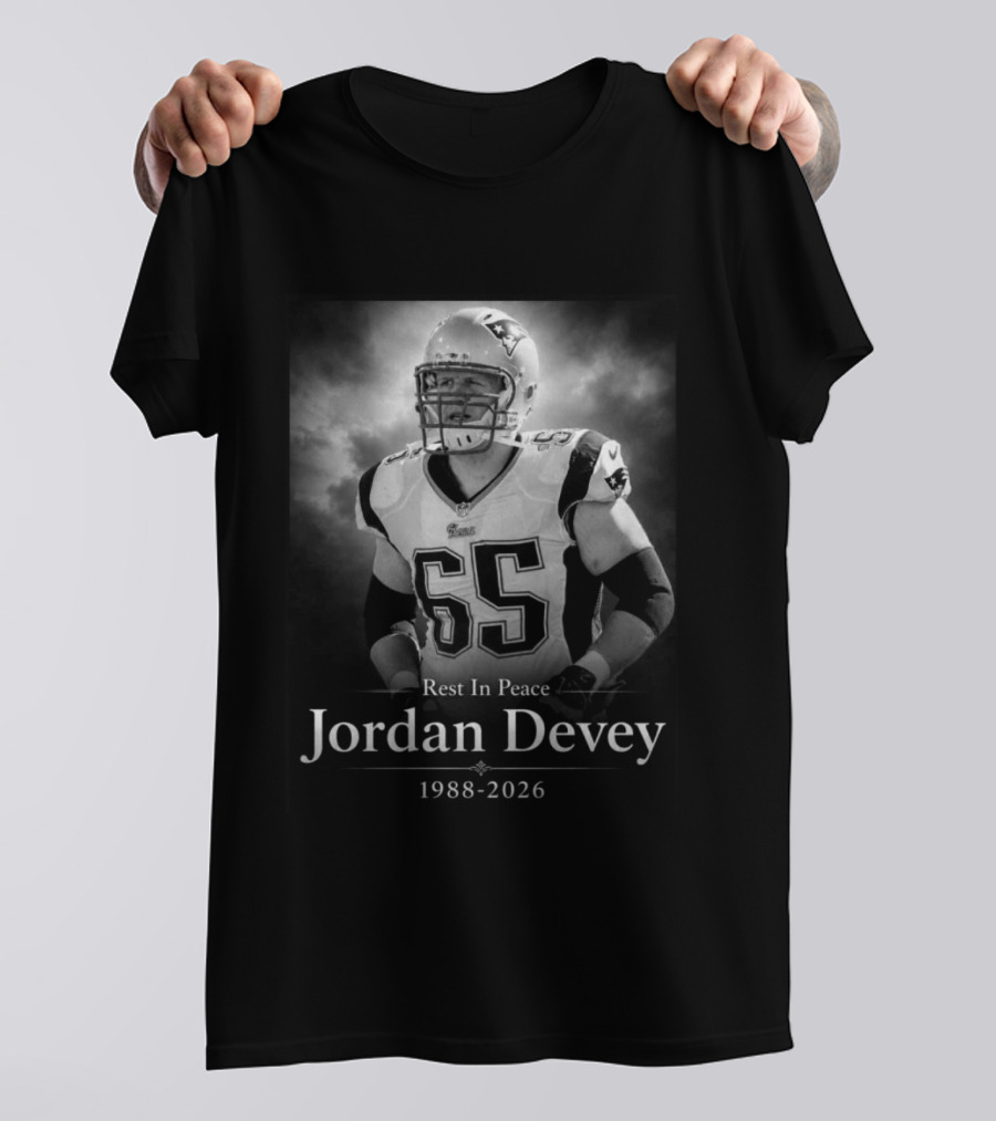 Rest In Peace Jordan Devey New England 1988 2026 T-Shirt