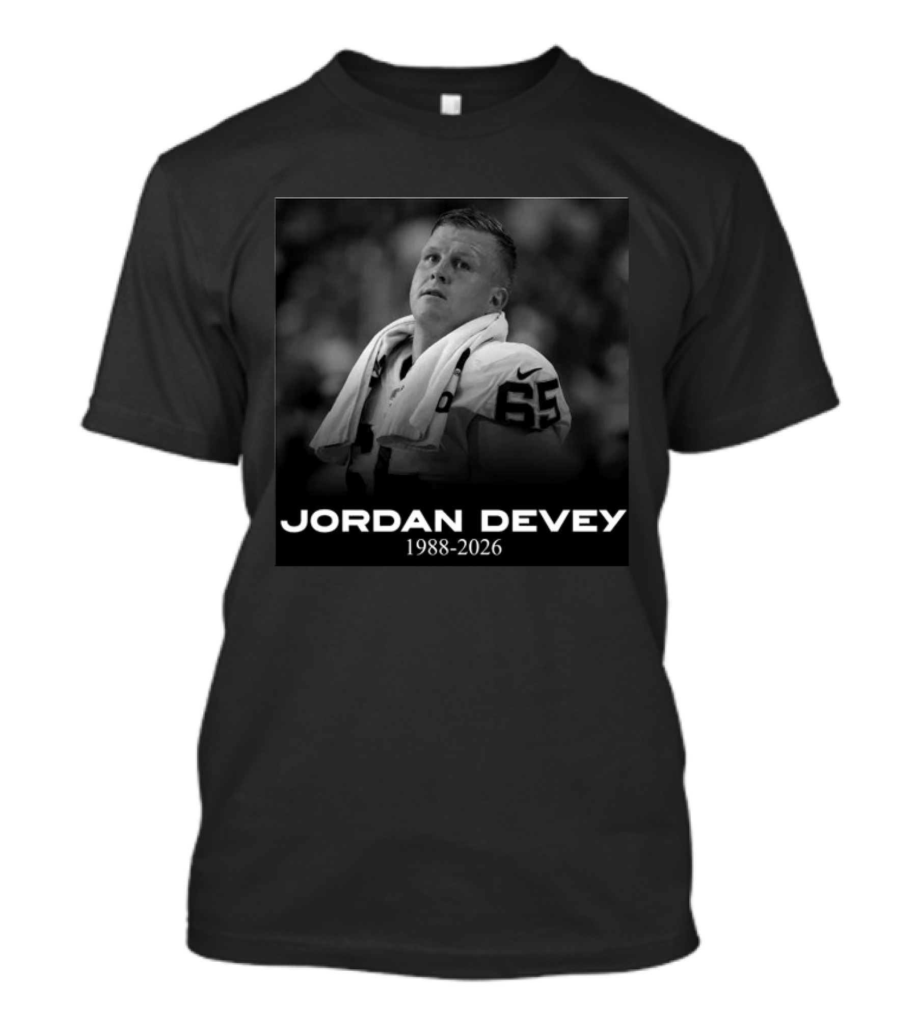 Jordan Devey 1988 2026 Memorial Commemoration T-Shirt