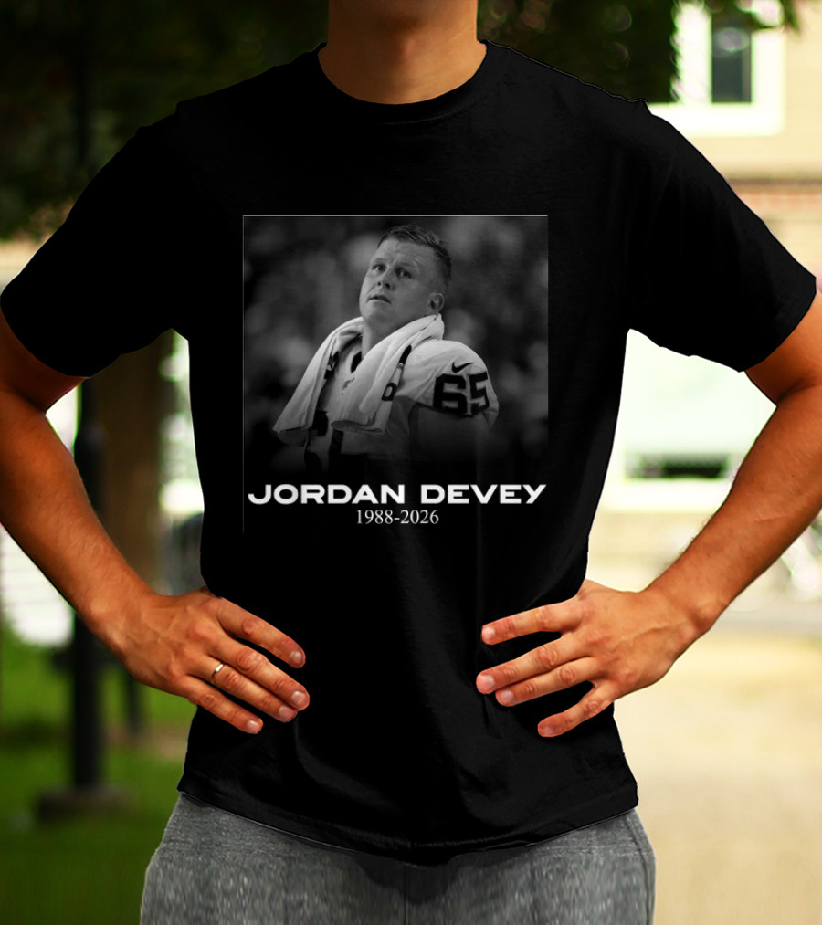Jordan Devey 1988 2026 Memorial Commemoration T-Shirt