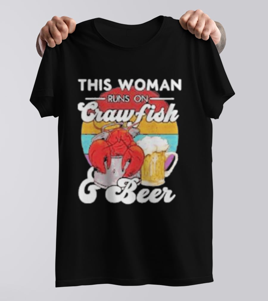 This Woman Runs On Crawfish And Beer With Vintage T-Shirt