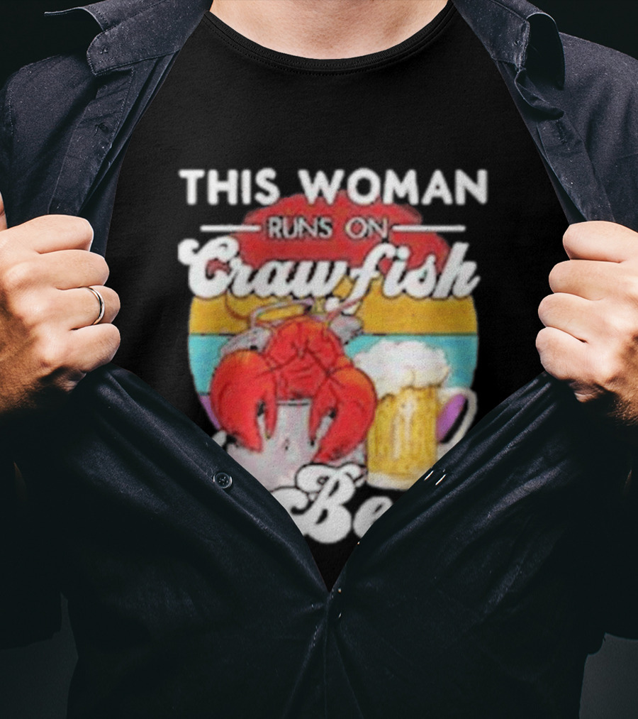 This Woman Runs On Crawfish And Beer With Vintage T-Shirt