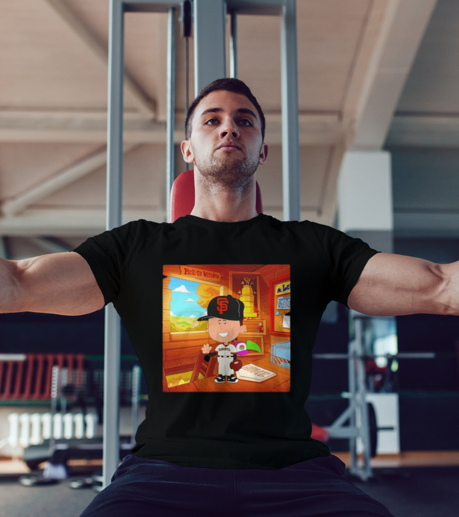 Tyler Mahle San Francisco Giants Baseball Cartoon Peanuts T-Shirt