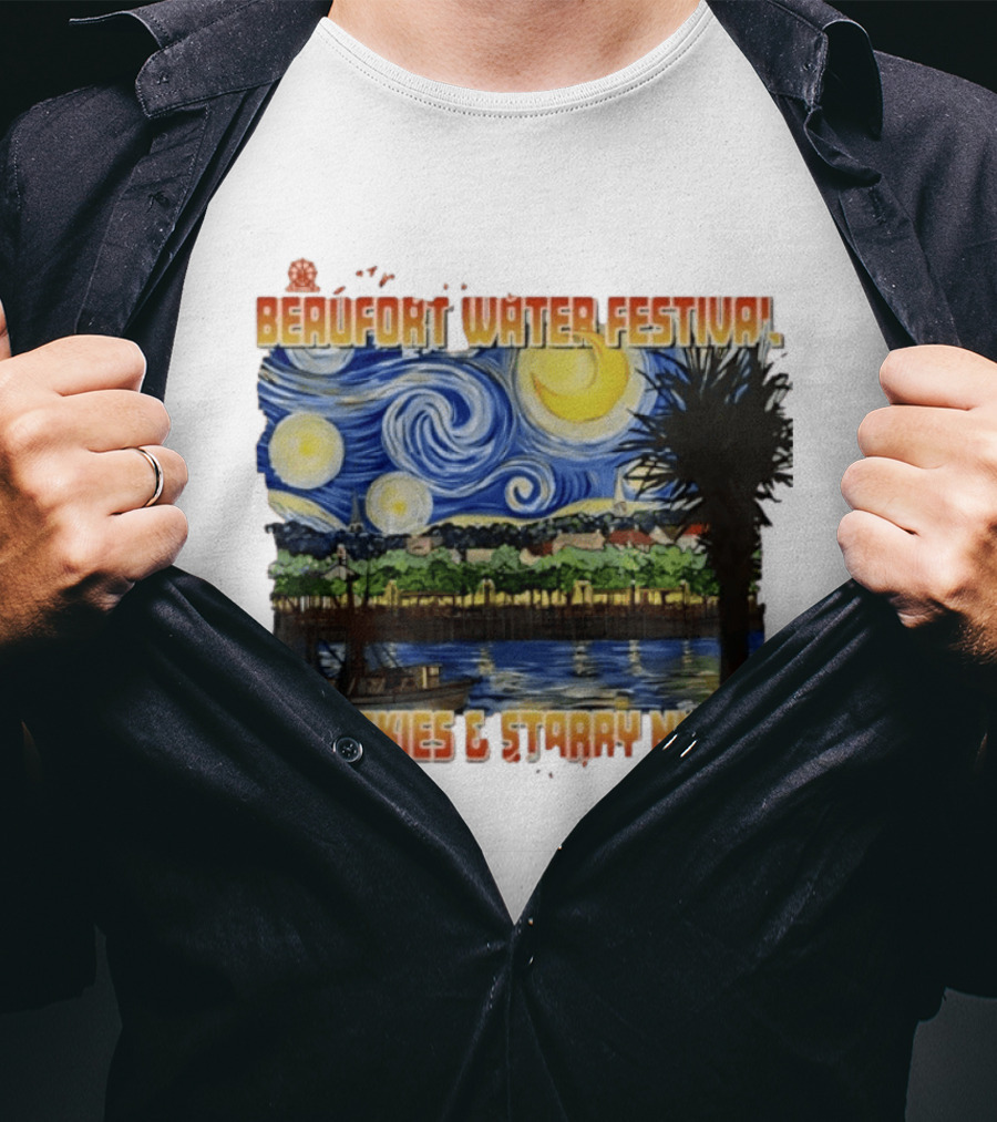 69th Annual Beaufort Water Festival Blue Skies And Starry Nights T-Shirt