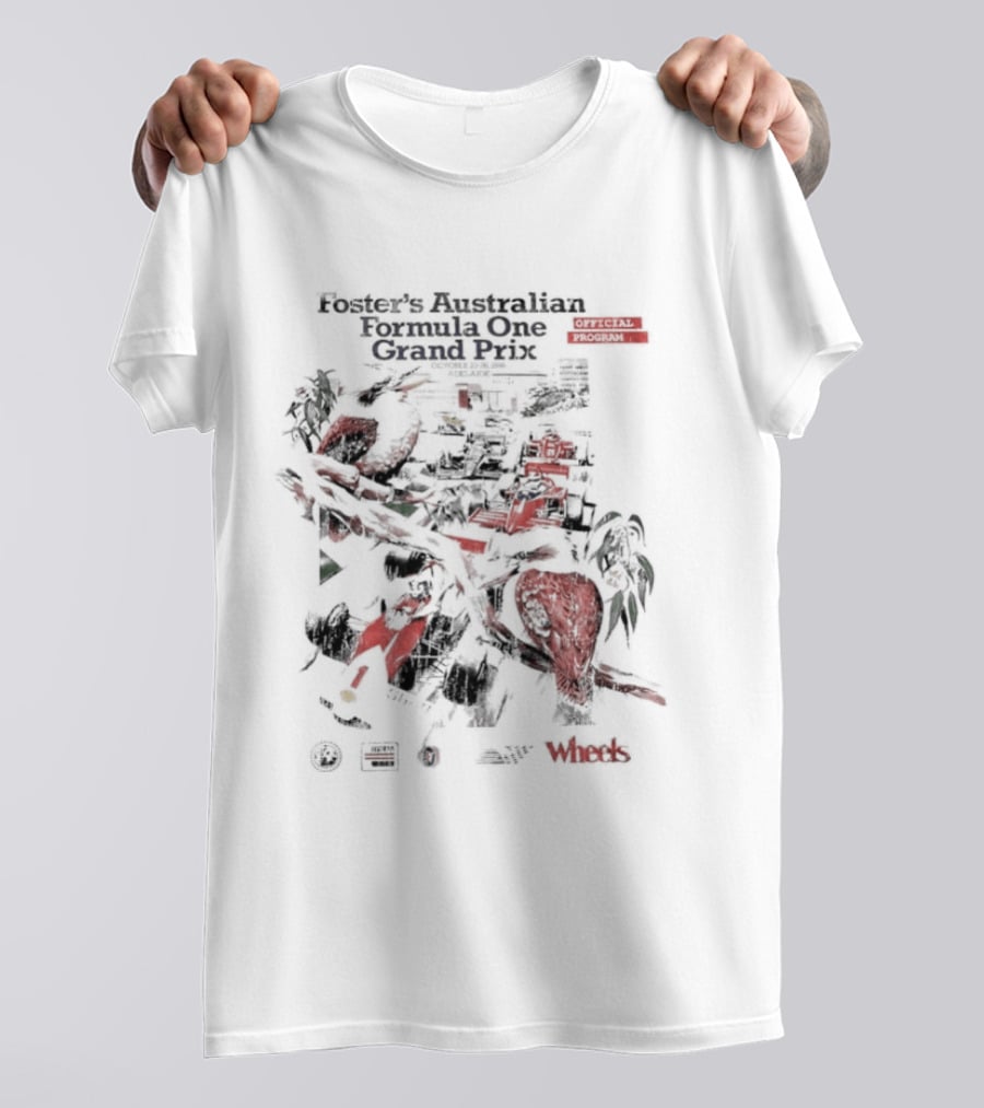 Foster's Australian Formula One Grand Prix Adelaide 1986 Program T-Shirt