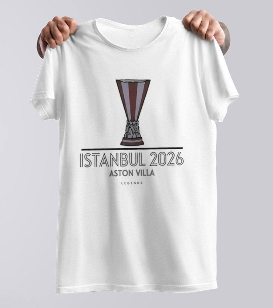 Aston Villa Istanbul 2026 Emblem Legends In Thread T-Shirt