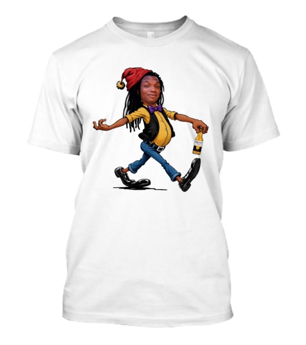 Caricature Man With Dreadlocks Holding Corona Extra Beer T-Shirt