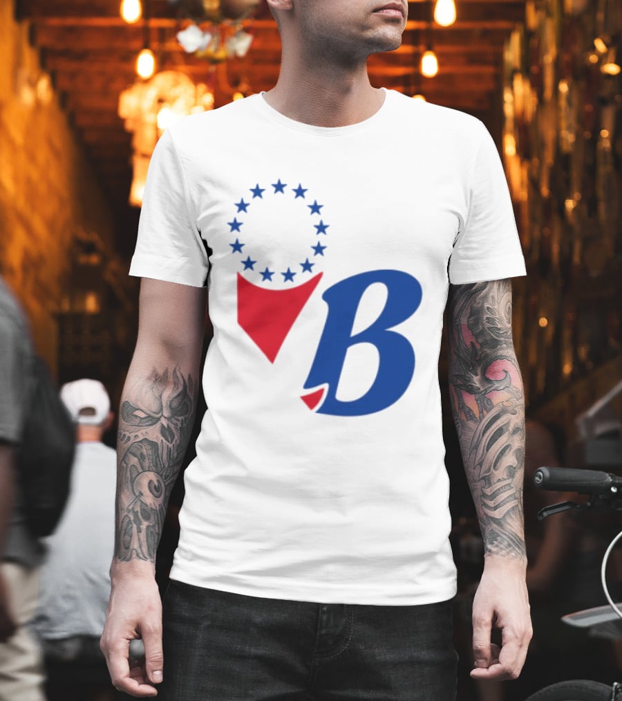 Chinatown Market Store Let Brotherly Love Philadelphia B Icon Circle Stars T-Shirt