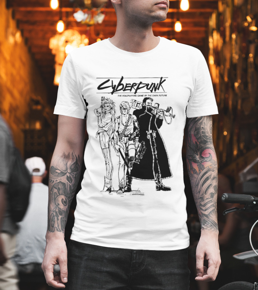 Cyberpunk The Roleplaying Game Of The Dark Future Silhouette Art Characters T-Shirt