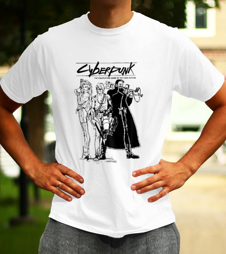 Cyberpunk The Roleplaying Game Of The Dark Future Silhouette Art Characters T-Shirt