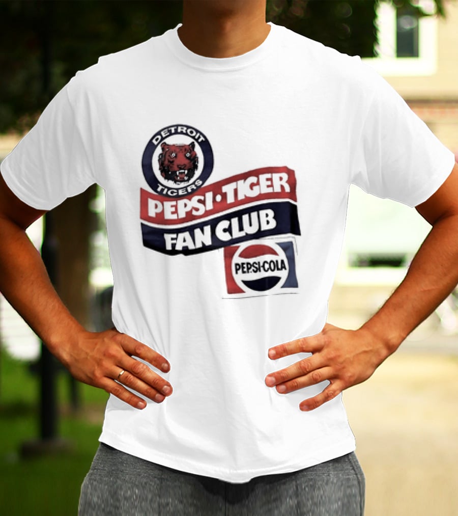 Detroit Tigers Pepsi Tiger Fan Club Pepsi Cola T-Shirt
