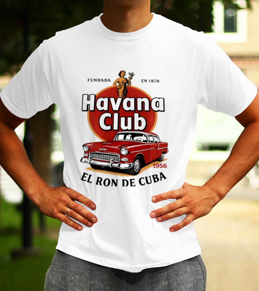 Havana Club Fundada En 1878 El Ron De Cuba 1956 Car T-Shirt