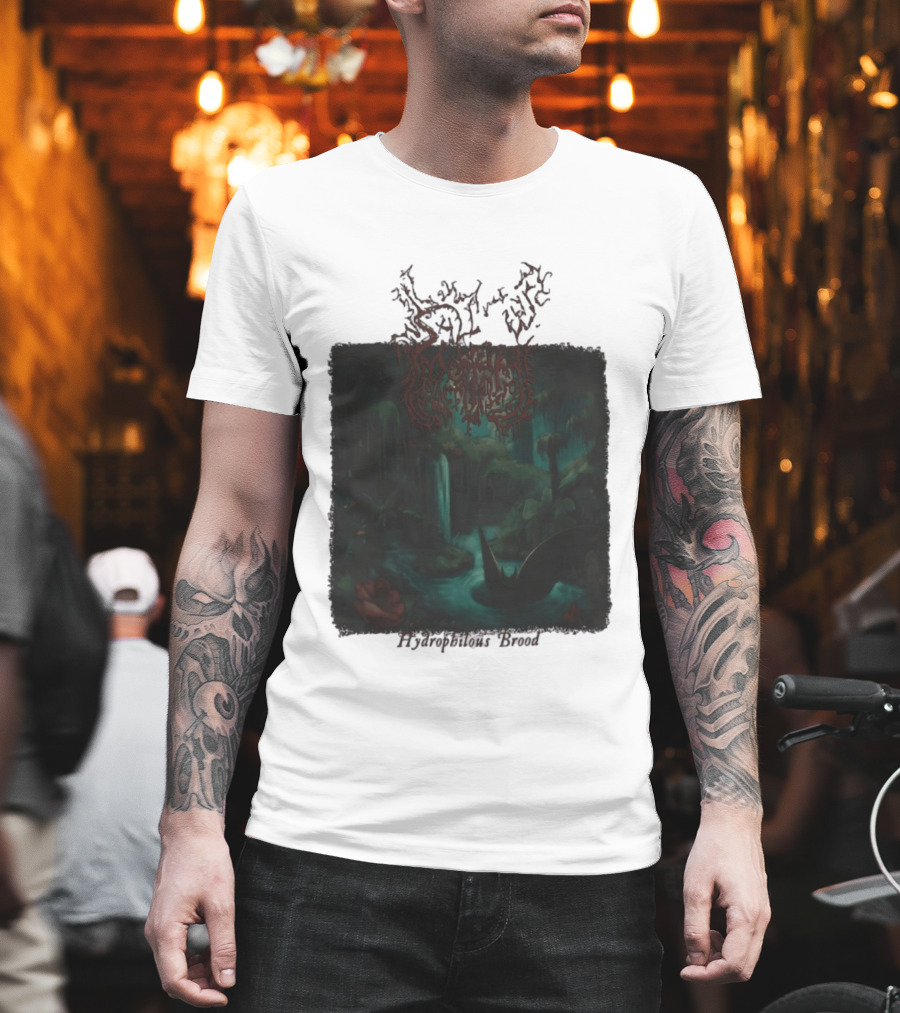Sallow Hydrophilous Brood Metal Nightmare Forest Scene T-Shirt