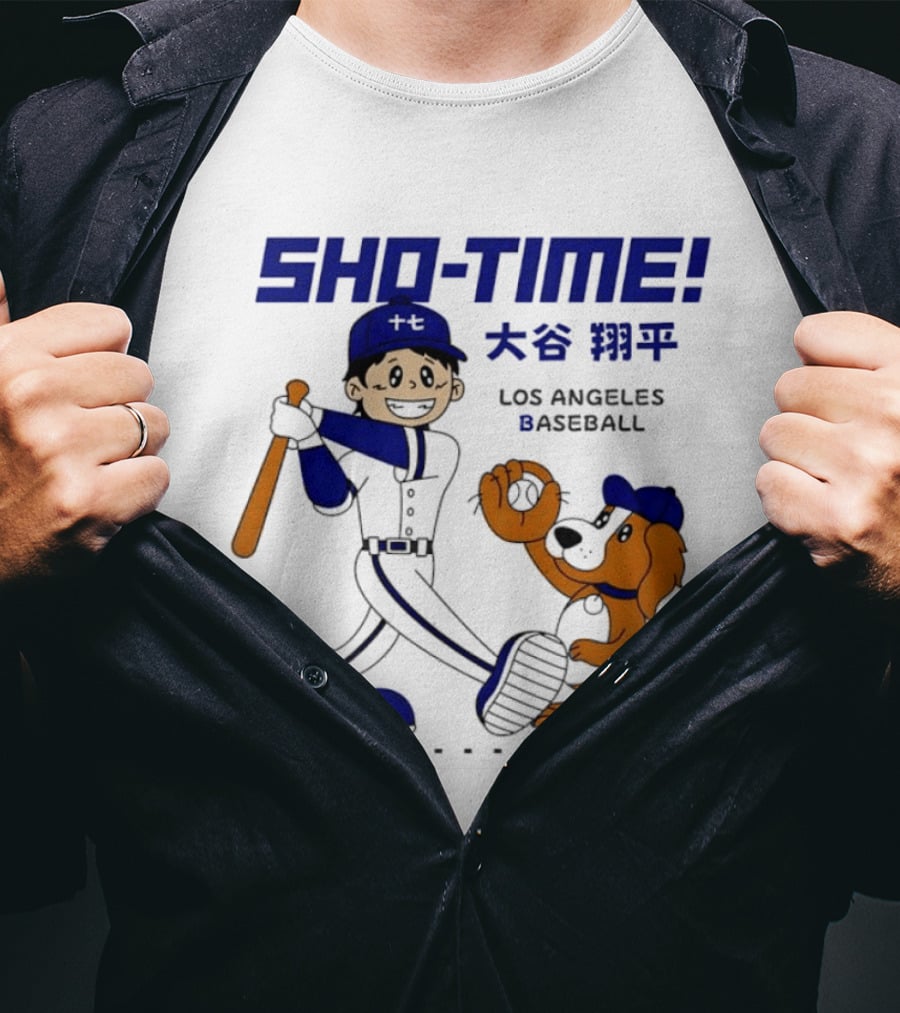 SHO TIME Shohei Ohtani Los Angeles Baseball Anime T-Shirt