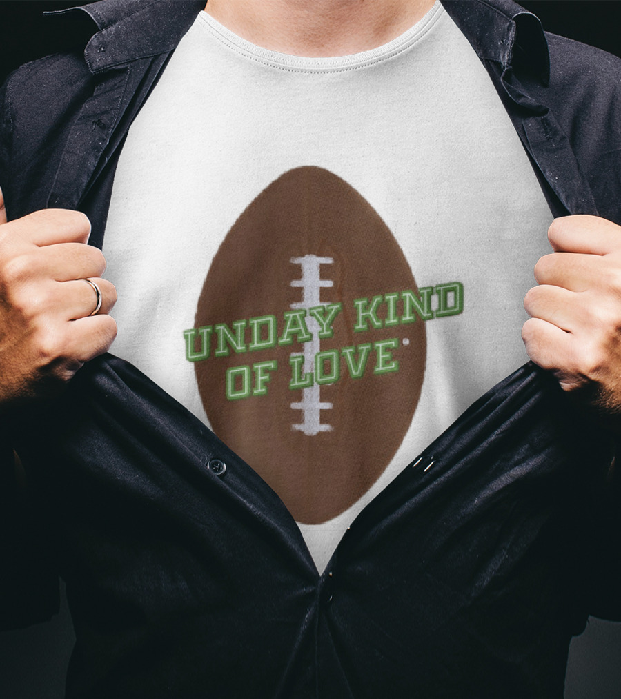 Sunday Kind Of Love Football Halftone Sports T-Shirt