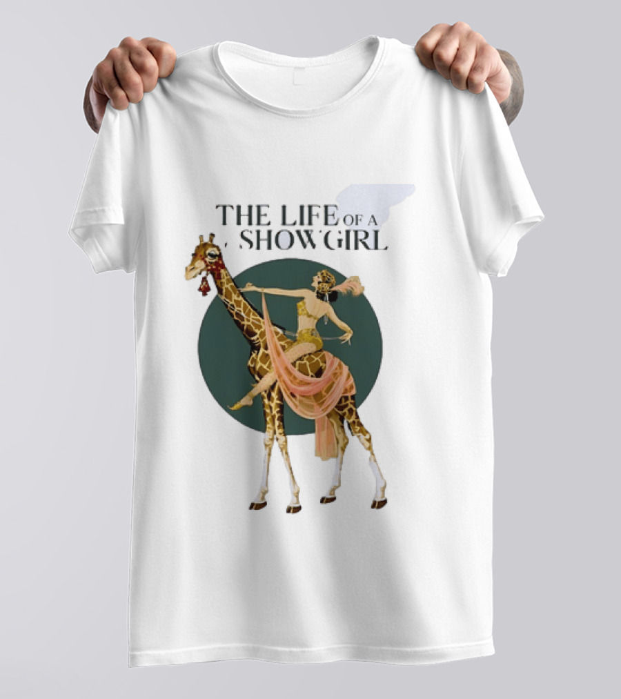 The Life Of A Showgirl With Deco Giraffe Art Deco T-Shirt