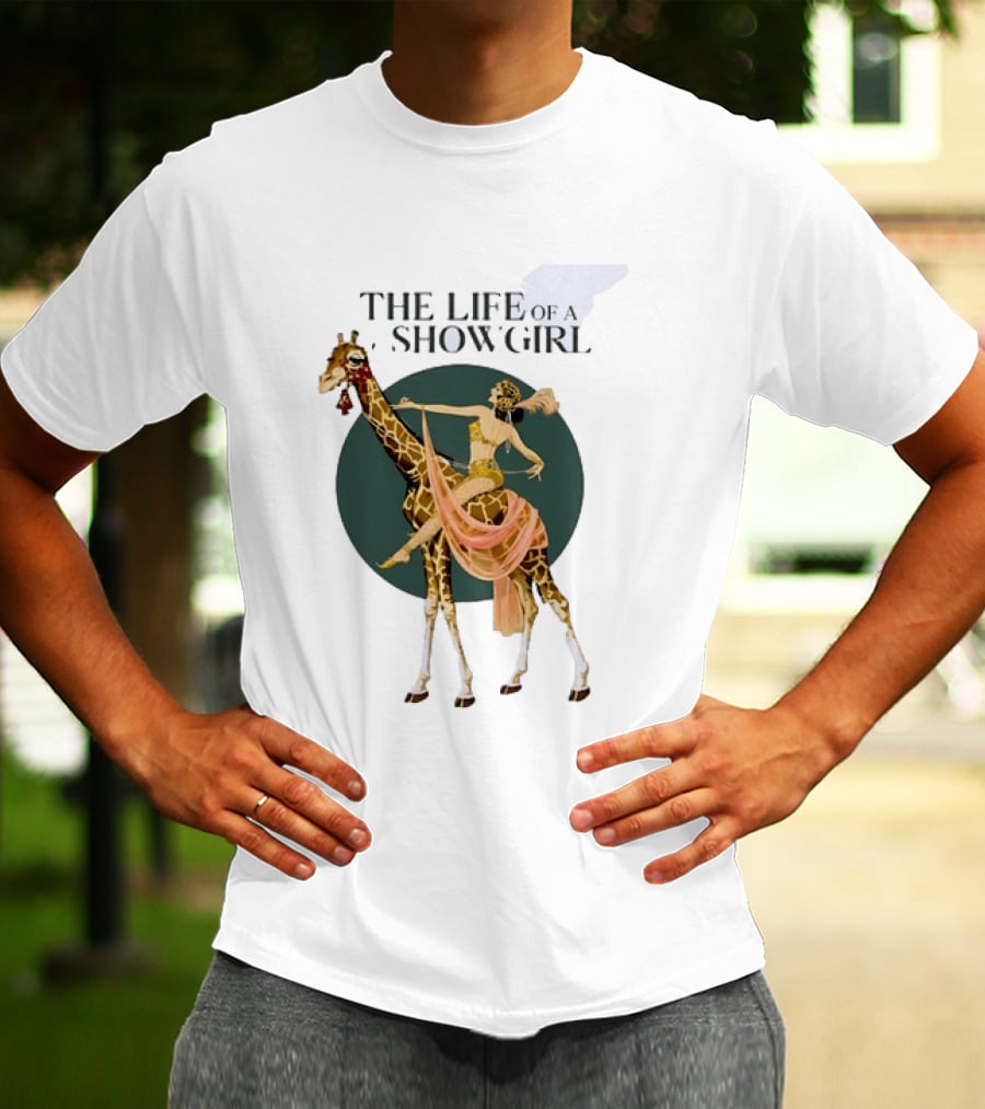 The Life Of A Showgirl With Deco Giraffe Art Deco T-Shirt