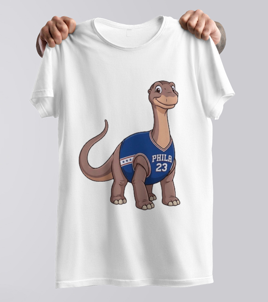 Philadelphia 76ers Littlefoot Dinosaur LeBron James 23 T-Shirt