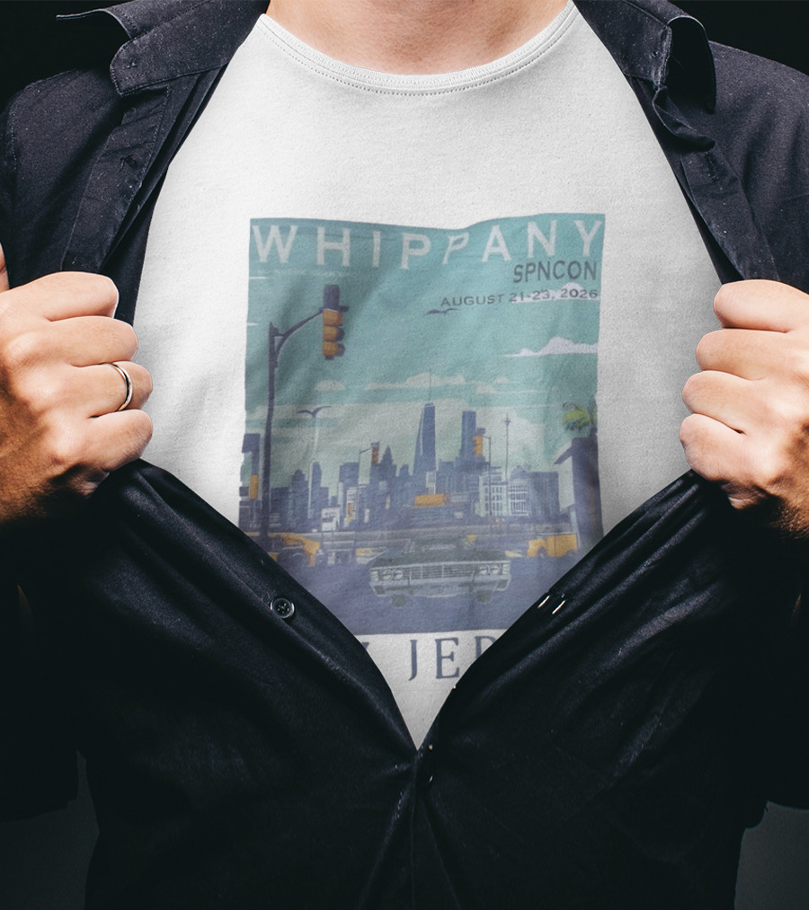 Whippany SPNCON August 21 23 2026 New Jersey Supernatural Convention Skyline Car Traffic Light T-Shirt