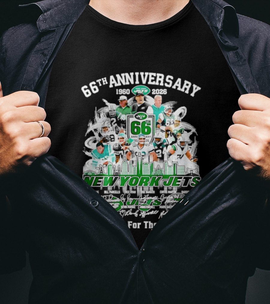 New York Jets 66th Anniversary 1960 2026 Thank You For The Memories T-Shirt