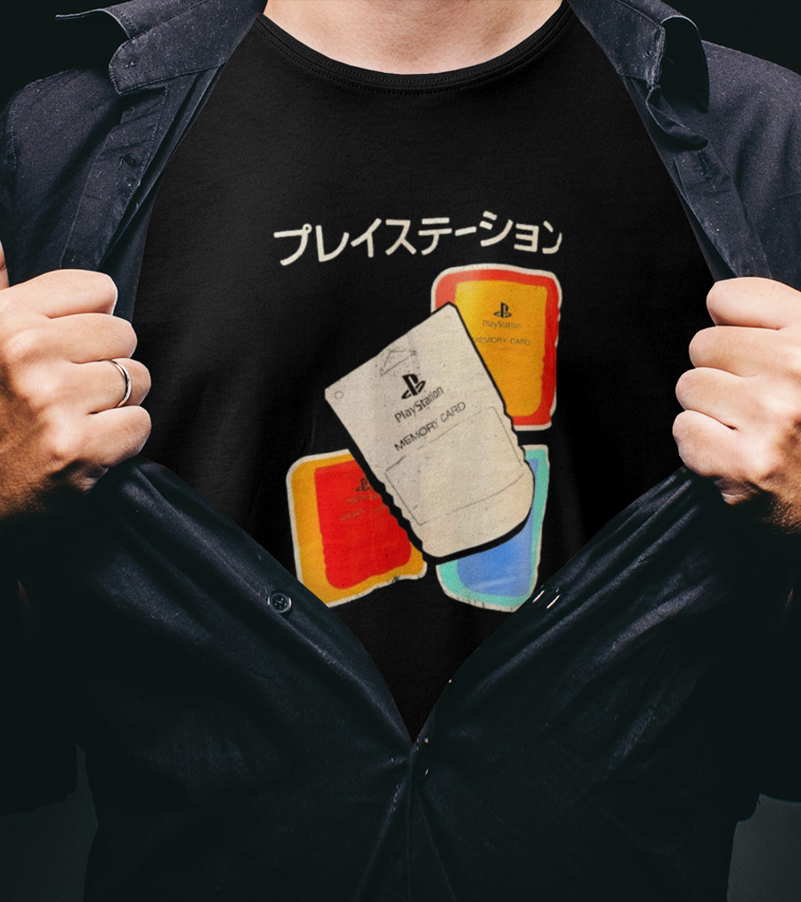 PlayStation Memory Card PS1 Sony Classic Retro Gaming Accessories T-Shirt