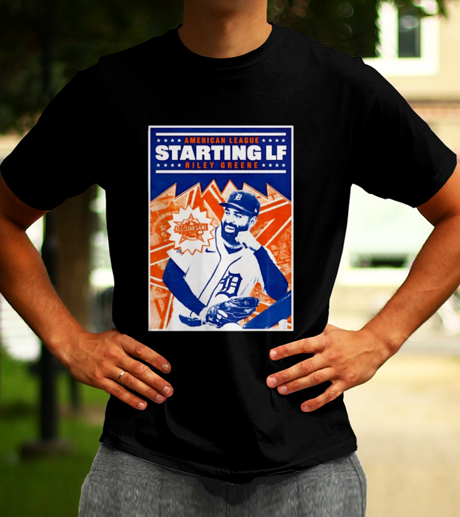American League Starting LF Riley Greene 2024 All Star Game T-Shirt