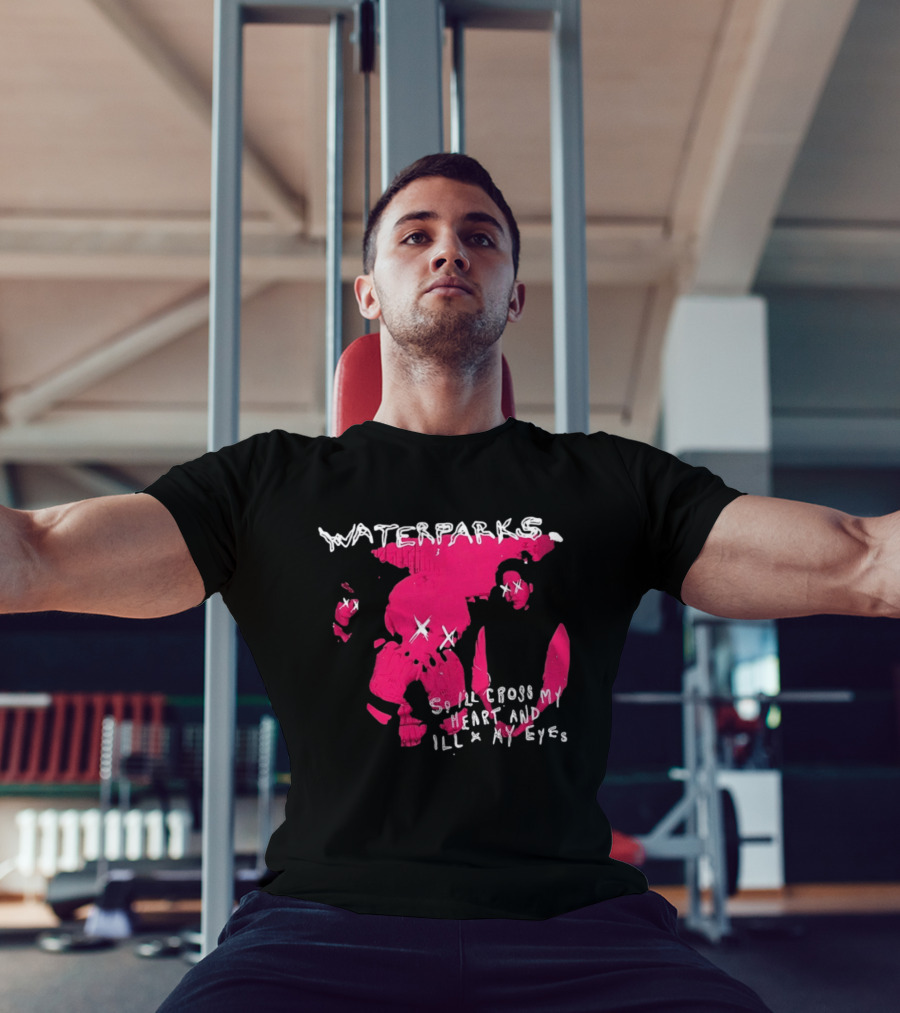 Waterparks So I'll Cross My Heart And I'll X My Eyes Pink Character X Eyes T-Shirt