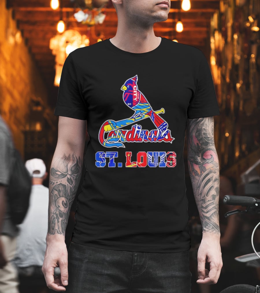 St Louis Cardinals City SC Soccer Baseball T-Shirt
