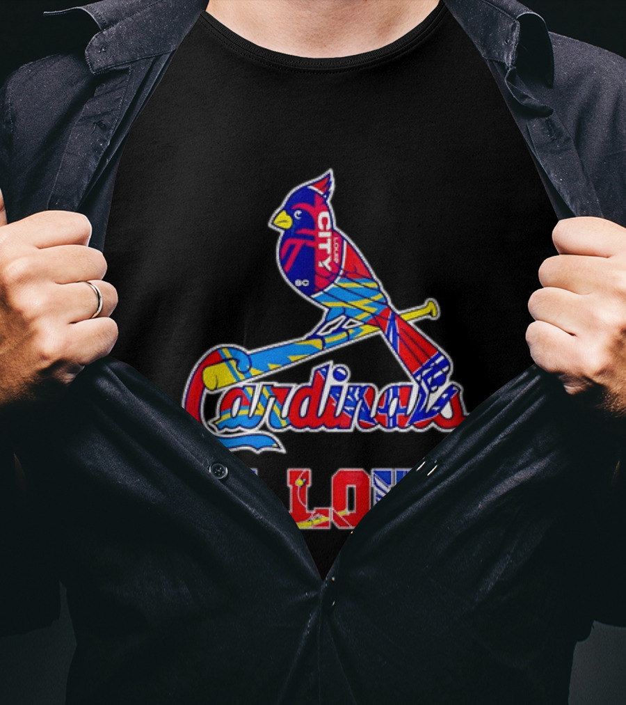 St Louis Cardinals City SC Soccer Baseball T-Shirt
