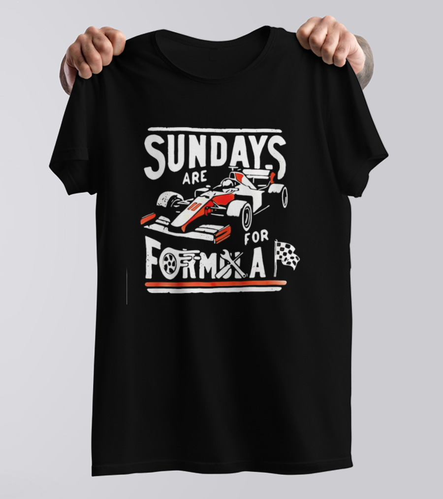 Sundays Are For Formula Racing Car T-Shirt