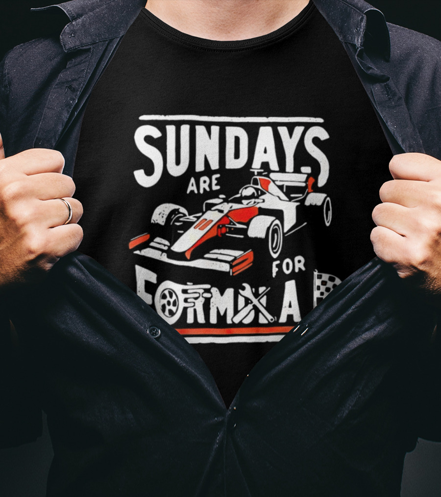 Sundays Are For Formula Racing Car T-Shirt