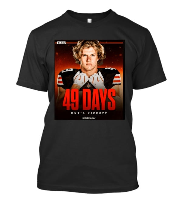 49 Days Until Kickoff NFL Countdown Ticketmaster Promotion T-Shirt