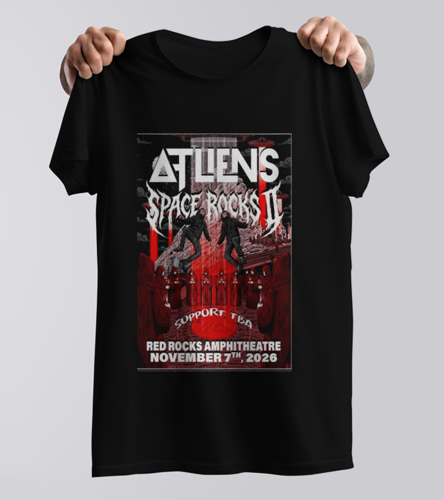 ATLIENS Space Rocks II Red Rocks Amphitheatre November 7 2026 T-Shirt