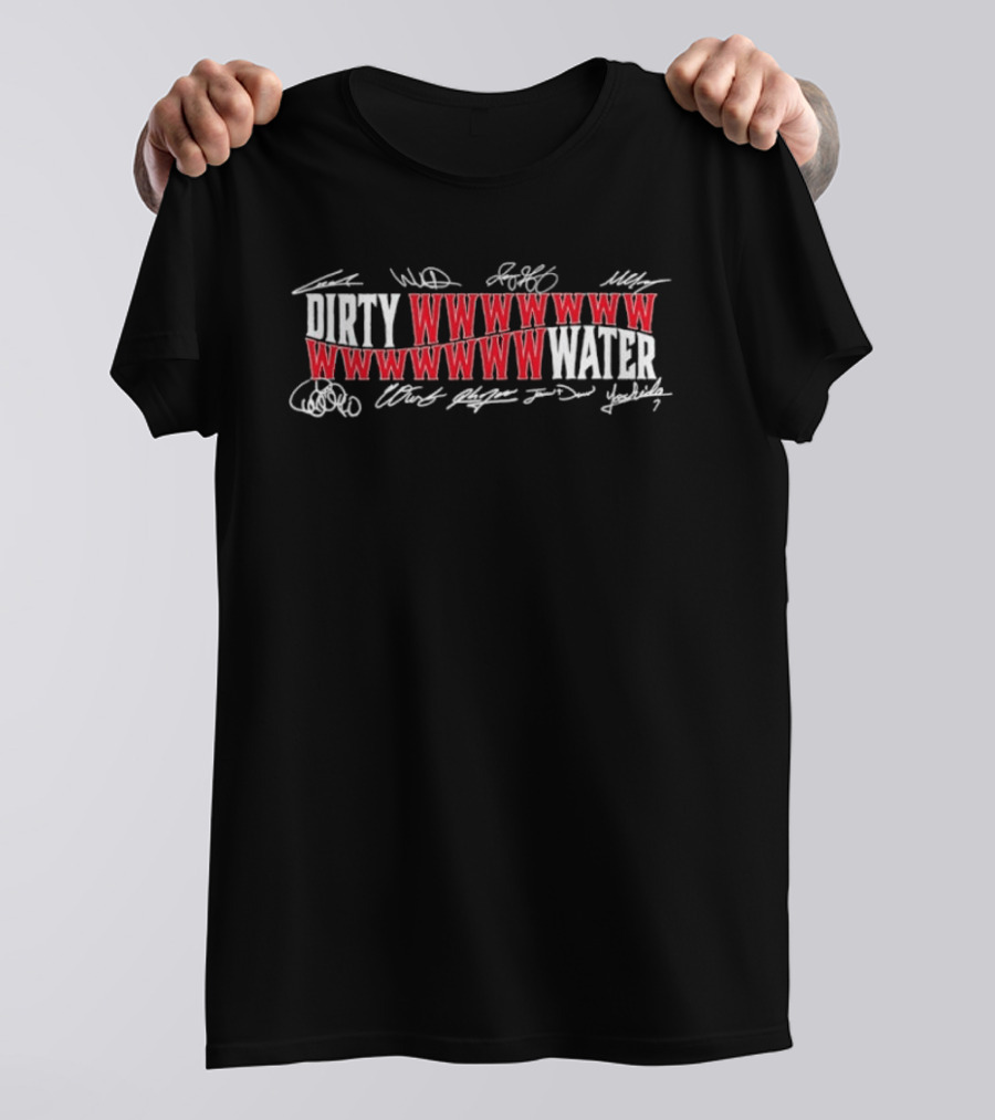 Boston Red Sox Dirty Water WWWWW Signature Roster MLB T-Shirt