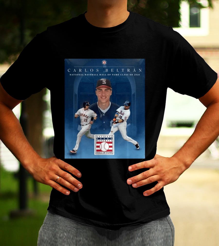 Carlos Beltrán National Baseball Hall Of Fame Class Of 2026 Induction MLB Star Recognition T-Shirt