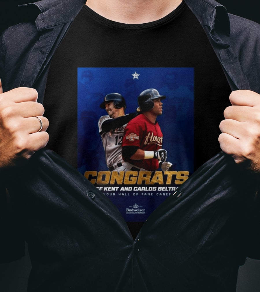 Congrats Jeff Kent And Carlos Beltran Hall Of Fame Careers Legendary Moment T-Shirt