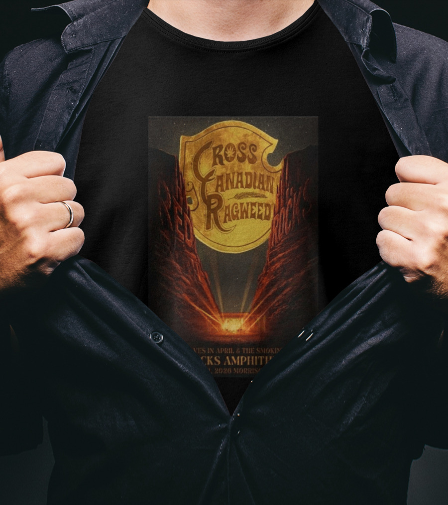 Cross Canadian Ragweed Red Rocks Amphitheatre Morrison Colorado July 24 2026 T-Shirt