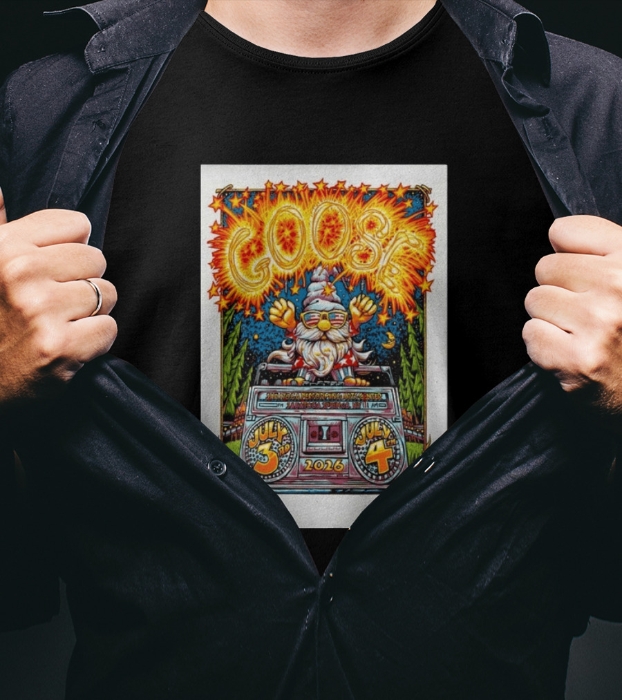 Goose July 3rd 4th 2026 Saratoga Springs NY T-Shirt