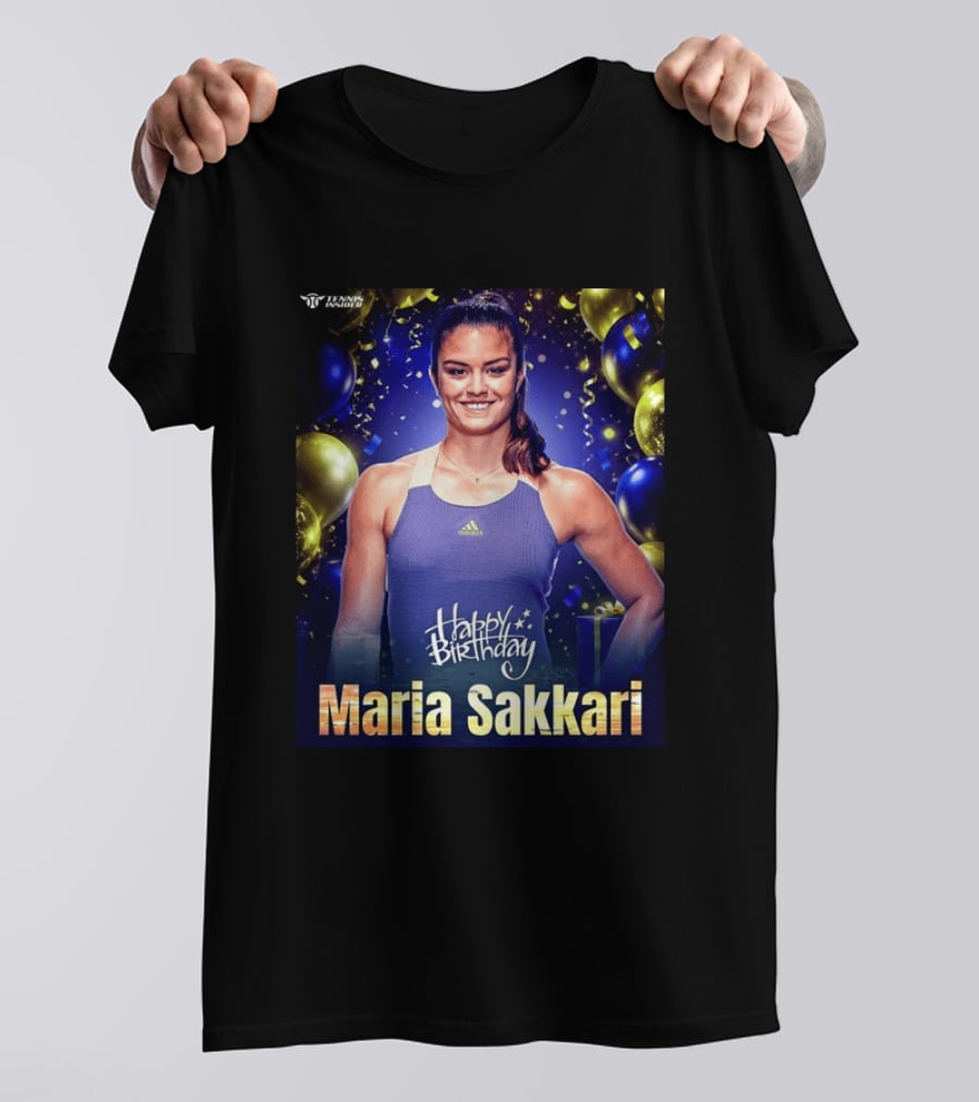 Happy Birthday Maria Sakkari Tennis Insider Celebration T-Shirt