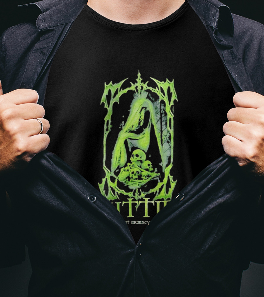 Kittie Est MCMXCVI Gothic Skull Reaper Band Nu Metal T-Shirt