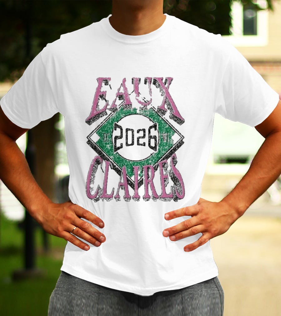 Eaux Claires 2026 WI Baseball T-Shirt