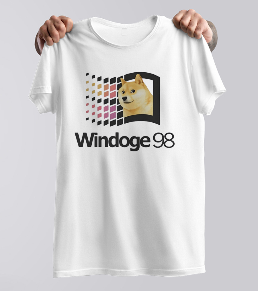 Windoge 98 Doge Meme Computer T-Shirt