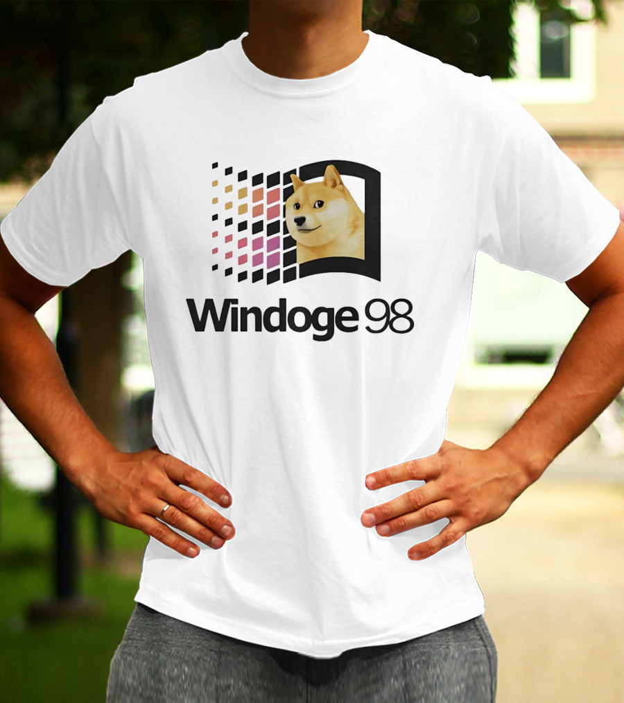 Windoge 98 Doge Meme Computer T-Shirt