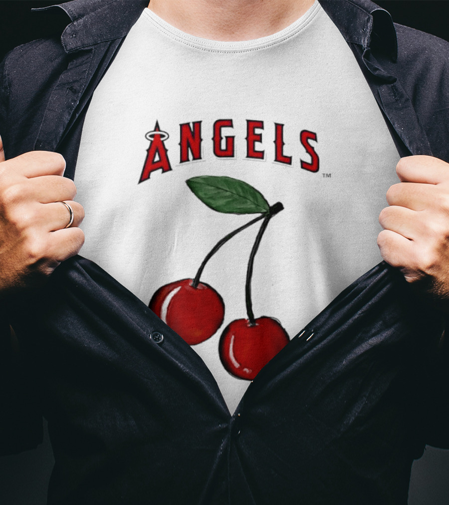 Los Angeles Angels Tiny Turnip MLB Cherries T-Shirt