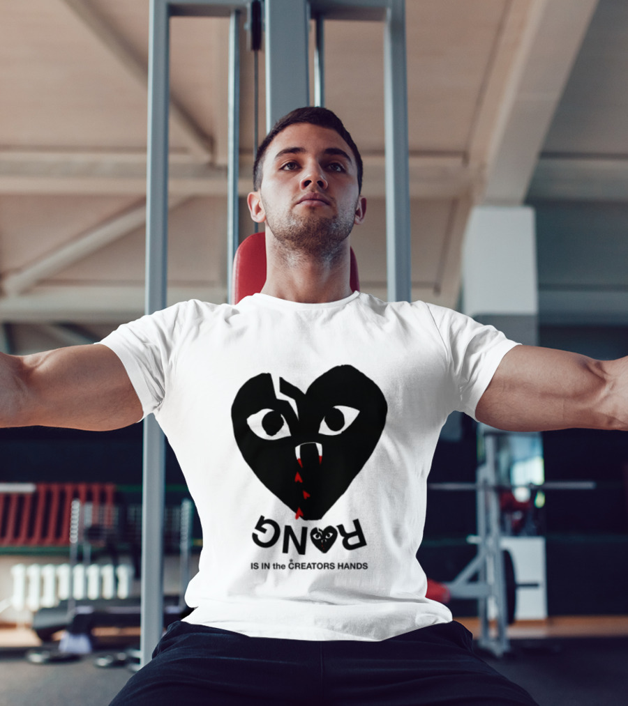 Revenge Store Rvg White Heart Eyes Fangs Red Drip T-Shirt