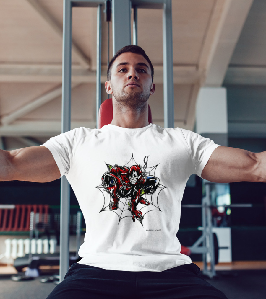 Spider Man Marvel Comics Warren Lotas Skull Web T-Shirt
