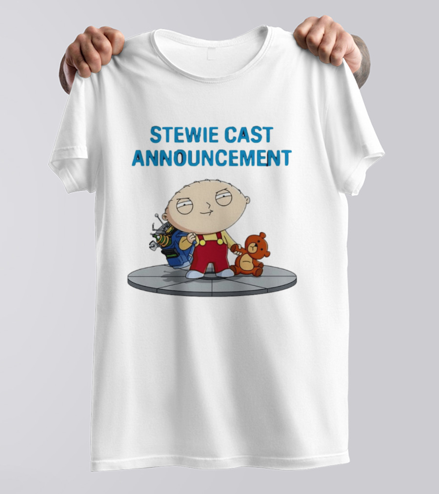 Stewie Griffin Family Guy Cast Announcement T-Shirt