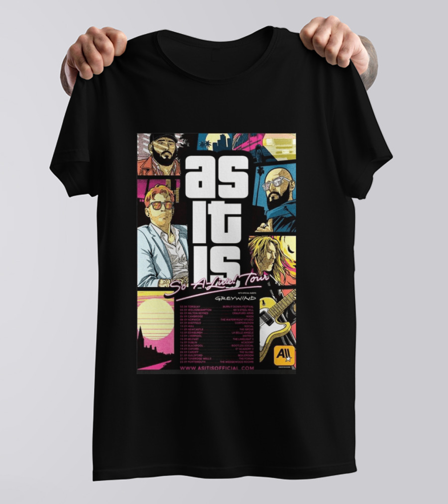 As It Is So Alive Tour UK Ireland 2026 Featuring Greywind T-Shirt